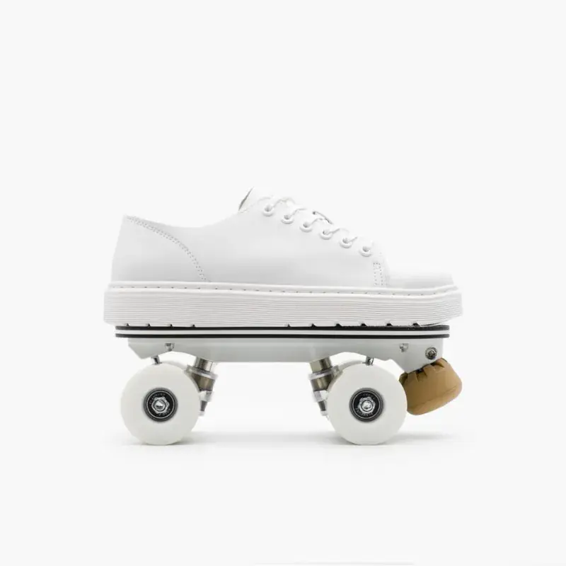 Detachable Roller Skates - Dr. Martens Dante Leather White